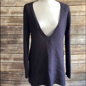 Low-neck Tunic Sweater